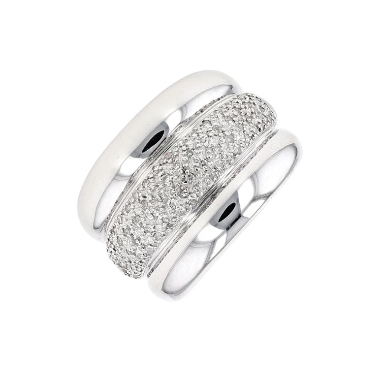 Bague diamants 0.39 carat or blanc 7.58g Comme neuf -  reconditionné disponible sur Gemme Les Bijoux